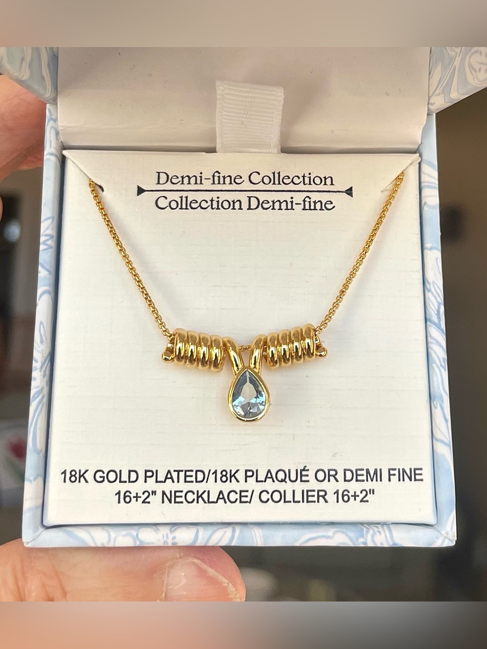 18k plated necklace